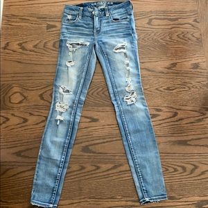 Ripped super stretch jeans from American Eagle